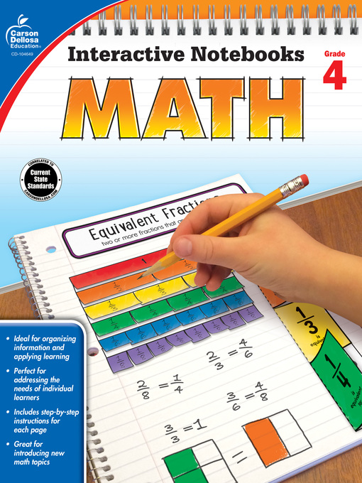 Title details for Math, Grade 4 by Carson Dellosa Education - Wait list